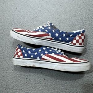 Vans Shoes Men 10 Blue Stars Stripes Era Van‎ Doren Skateboard Sneaker Street
